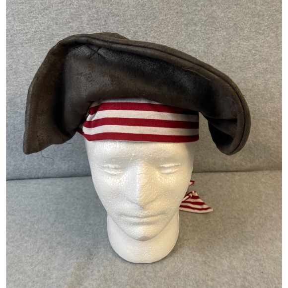 Jack‎ Sparrow Pirates Of The Caribbean Pirate Hat Disney World Youth Size NWT - Picture 1 of 7